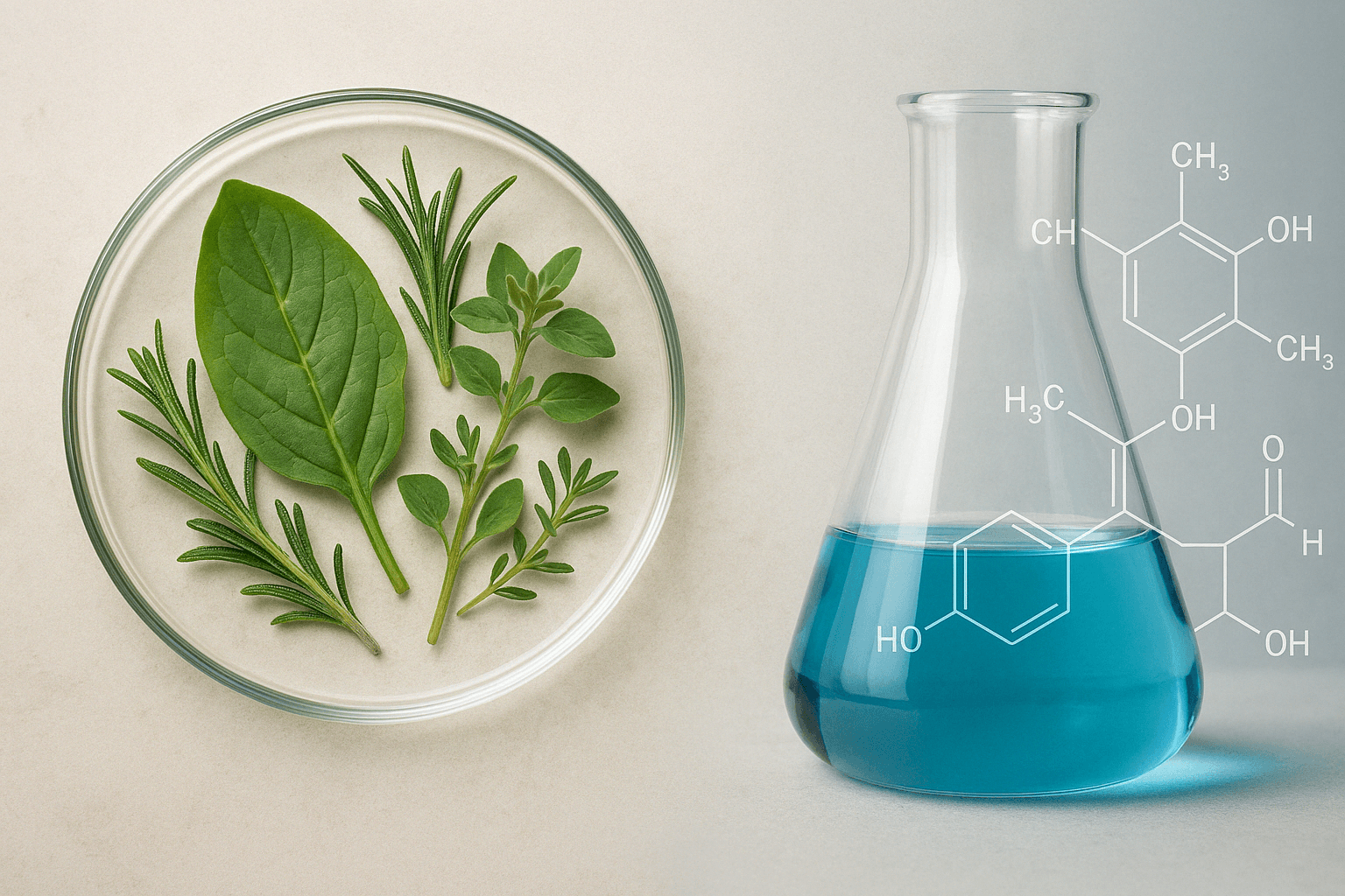 Botanical herbs alongside scientific extraction — the Singular approach